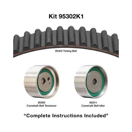 Dayco 98-04 Kia 1.8L Timing Belt Kit, 95302K1 95302K1